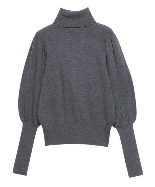 anuans（アニュアンス）の「ロングリブタートルニットプルオーバー  