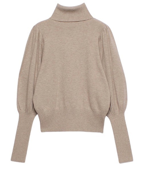 anuans（アニュアンス）の「ロングリブタートルニットプルオーバー  