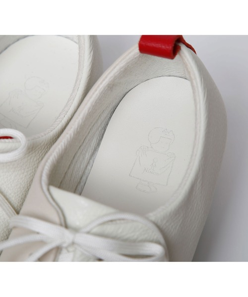 bedsidedrama（ベットサイドドラマ）の「bedsidedrama/ベッドサイドドラマ/Color panel ballet shoes（スニーカー・レディース・ホワイト/ブラック・24/22/23/23.5/25/24.5/22.5/21.5）」の7枚目の写真