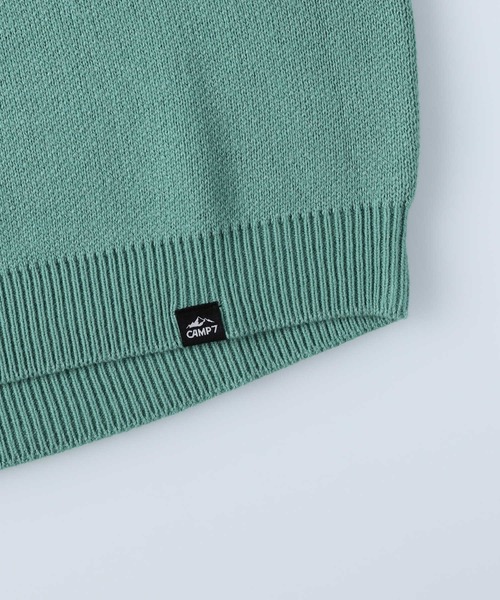 CAMP7（キャンプセブン）の「【CAMP7】マウンテンロゴニット（ニット/セーター・レディース・グリーン/オフホワイト/ベージュ・M/L）」の14枚目の写真