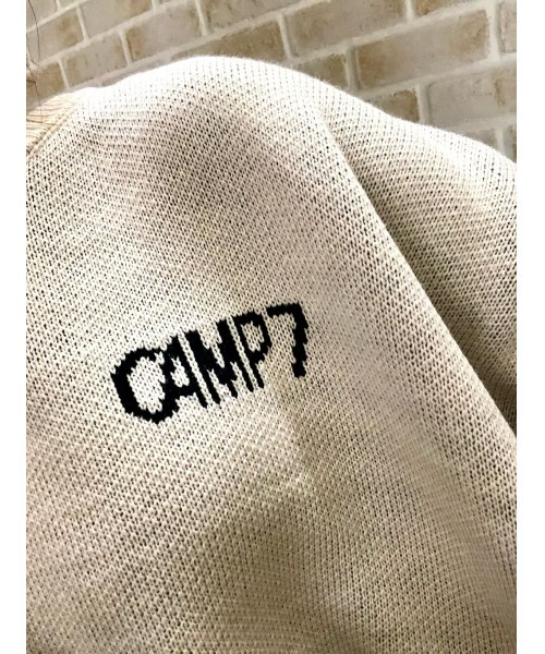 CAMP7（キャンプセブン）の「【CAMP7】マウンテンロゴニット（ニット/セーター・レディース・グリーン/オフホワイト/ベージュ・M/L）」の17枚目の写真