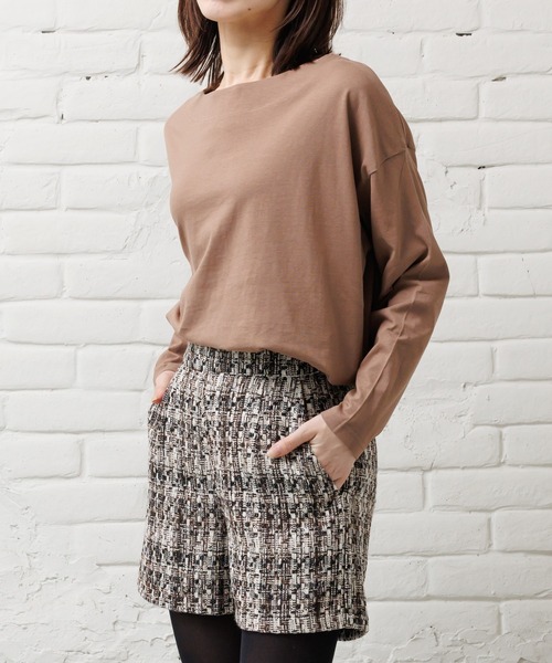 mili an deni(ミリアンデニ)の「ミックスツィードショートパンツ(その他パンツ・レディース・ブラック/チャコールグレー/ライトグレー/レッド/ブラウン/ブラック系その他・M)」の17枚目の写真