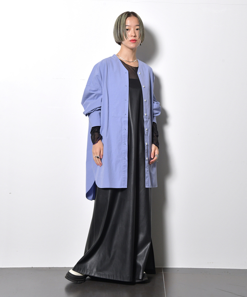 CITYSHOP（シティーショップ）の「FAUX LEATHER DRESS：ワンピース