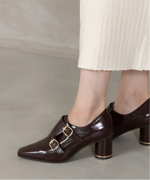 RANDA（ランダ）の「ダブルモンクストラップシューズ（ドレスシューズ・レディース・ダークブラウン/グレイッシュベージュ/ブラック・S/M/L/LL）」の7枚目の写真