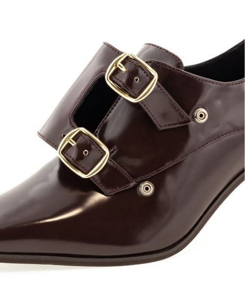 RANDA（ランダ）の「ダブルモンクストラップシューズ（ドレスシューズ・レディース・ダークブラウン/グレイッシュベージュ/ブラック・S/M/L/LL）」の5枚目の写真