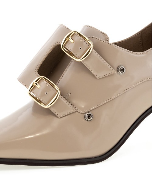 RANDA（ランダ）の「ダブルモンクストラップシューズ（ドレスシューズ・レディース・ダークブラウン/グレイッシュベージュ/ブラック・S/M/L/LL）」の11枚目の写真