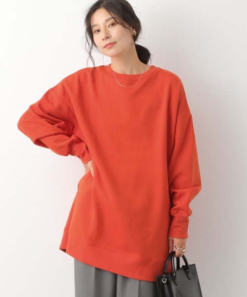 LEPSIM(レプシィム)の「裏毛スリットチュニックワンピース 134876(ワンピース・レディース・イエロー/オフホワイト/レッド/ブラック・FREE)」の4枚目の写真