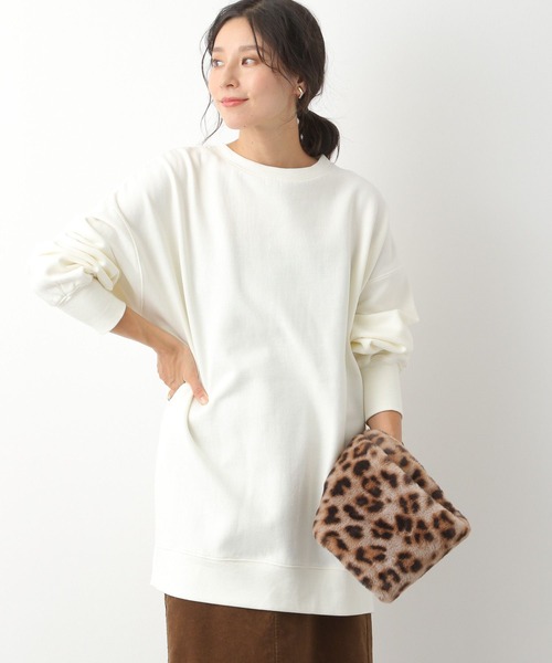 LEPSIM(レプシィム)の「裏毛スリットチュニックワンピース 134876(ワンピース・レディース・イエロー/オフホワイト/レッド/ブラック・FREE)」の1枚目の写真