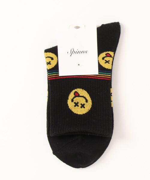 SPINNS(スピンズ)の「【入荷禁止】CRW SOX SMILE(その他・レディース・ブラック・フリー)」の1枚目の写真