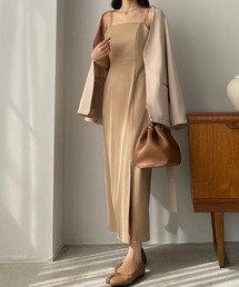 Louere | 深スリットハイウエストキャミワンピース(ワンピース)