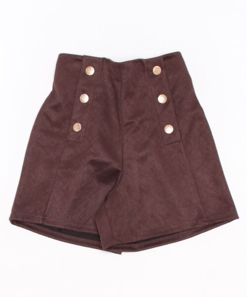 SpRay（スプレイ）の「スエードポンチ金ボタンショートパンツ（チノパンツ・レディース・ブラウン/ブラック・FREE）」の20枚目の写真