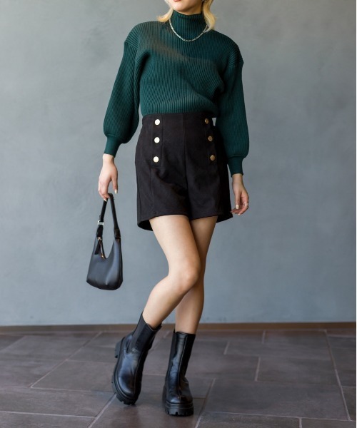 SpRay（スプレイ）の「スエードポンチ金ボタンショートパンツ（チノパンツ・レディース・ブラウン/ブラック・FREE）」の15枚目の写真