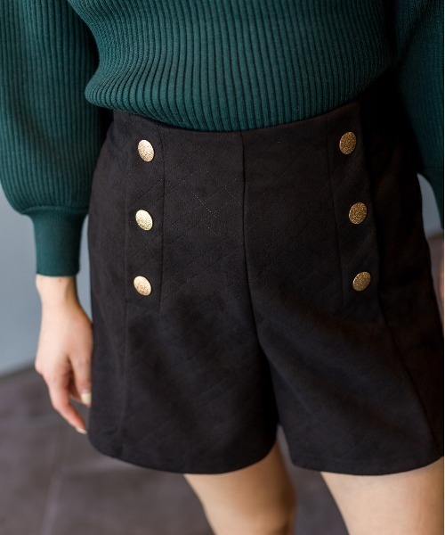 SpRay（スプレイ）の「スエードポンチ金ボタンショートパンツ（チノパンツ・レディース・ブラウン/ブラック・FREE）」の18枚目の写真