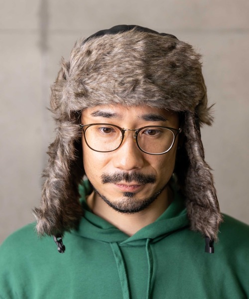 無（ム）の「ナイロンアビエーター（キャップ・レディース・チャコールグレー/ブラック/カーキ・FREE）」の5枚目の写真