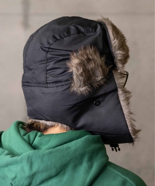 無（ム）の「ナイロンアビエーター（キャップ・レディース・チャコールグレー/ブラック/カーキ・FREE）」の7枚目の写真