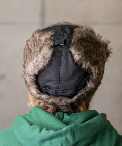 無（ム）の「ナイロンアビエーター（キャップ・レディース・チャコールグレー/ブラック/カーキ・FREE）」の10枚目の写真