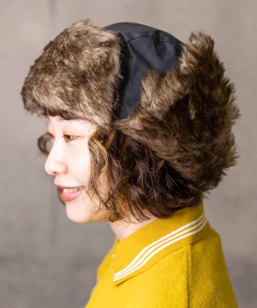 無（ム）の「ナイロンアビエーター（キャップ・レディース・チャコールグレー/ブラック/カーキ・FREE）」の18枚目の写真