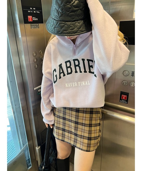 WC（ダブル シー）の「ハーフジップオーバーフリース（スウェット・レディース・ライトパープル/ベージュ/ブラック/グレー・FREE）」の20枚目の写真