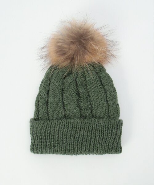 LBC(エルビーシー)の「裏ボアニットワッチ 22AW(ニットキャップ/ビーニー・レディース・グリーン/グレー/ネイビー/ベージュ・FREE)」の1枚目の写真