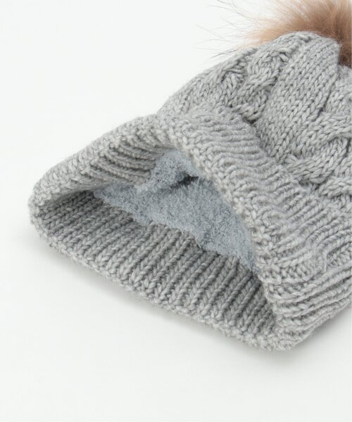 LBC(エルビーシー)の「裏ボアニットワッチ 22AW(ニットキャップ/ビーニー・レディース・グリーン/グレー/ネイビー/ベージュ・FREE)」の9枚目の写真