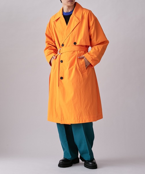 ナイロントレンチコート 210nouve（トゥージュヌーヴ） トレンチコート コート スタンドカラー