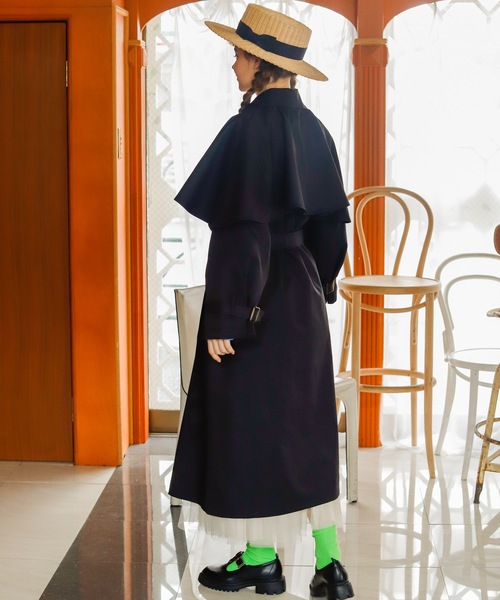 Birthday room（バースデイルーム）の「2WAYケープ付トレンチコート（トレンチコート・レディース・アイボリー/ベージュ/ブラック・FREE）」の12枚目の写真