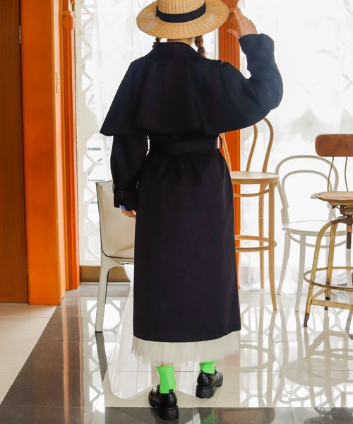 Birthday room（バースデイルーム）の「2WAYケープ付トレンチコート（トレンチコート・レディース・アイボリー/ベージュ/ブラック・FREE）」の13枚目の写真