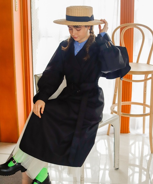 Birthday room（バースデイルーム）の「2WAYケープ付トレンチコート（トレンチコート・レディース・アイボリー/ベージュ/ブラック・FREE）」の19枚目の写真