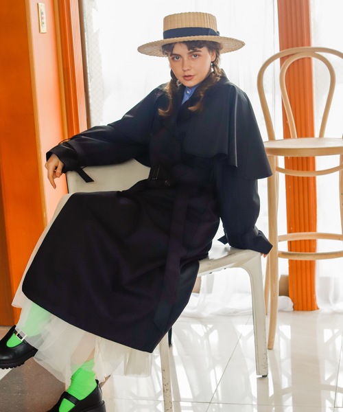 Birthday room（バースデイルーム）の「2WAYケープ付トレンチコート（トレンチコート・レディース・アイボリー/ベージュ/ブラック・FREE）」の20枚目の写真