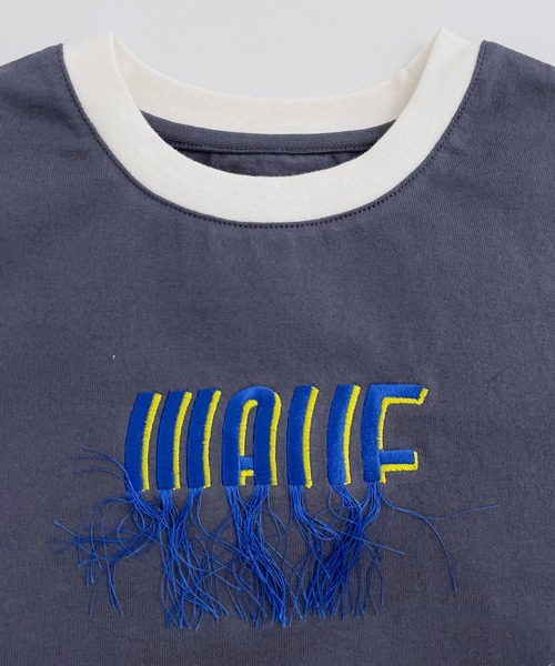 ARCH & LINE（アーチアンドライン）の「オーガニックコットン半袖プリントTシャツ OG COTTON WAVE TEE（Tシャツ/カットソー・キッズ・ダークブルー/ホワイト・XL/M/L/S/XS）」の14枚目の写真