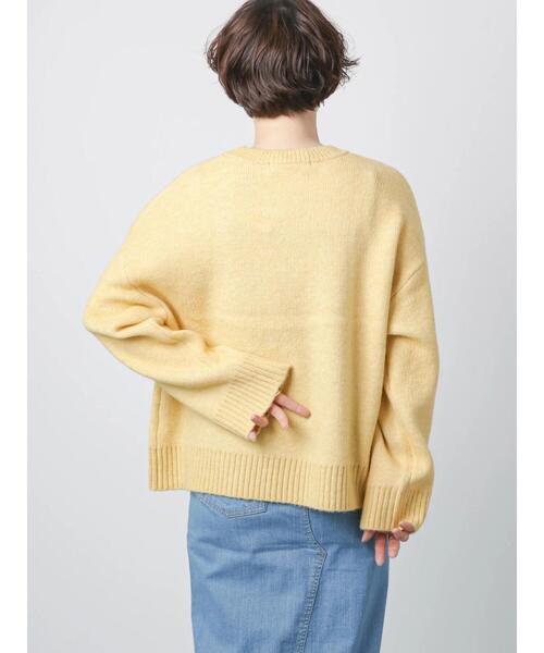 Lugnoncure（ルノンキュール）の「ジャカードロゴニット（ニット/セーター・レディース・イエロー/グレー/オフホワイト・ﾌﾘ-）」の20枚目の写真