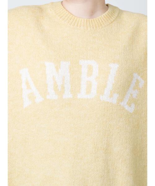 Lugnoncure（ルノンキュール）の「ジャカードロゴニット（ニット/セーター・レディース・イエロー/グレー/オフホワイト・ﾌﾘ-）」の21枚目の写真