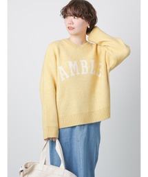 ジャカードロゴニット