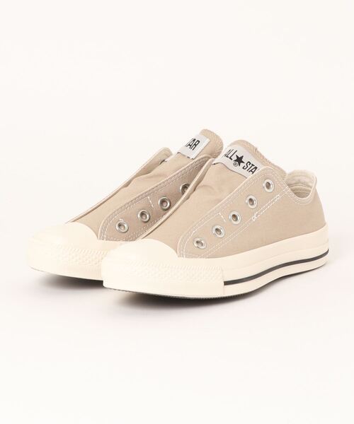 CONVERSE ALL STAR（コンバースオールスター）の「【CONVERSE ALL STAR】スリップオンスニーカー（スニーカー・レディース・スカイブルー/ベージュ・23.5/24/23）」の2枚目の写真