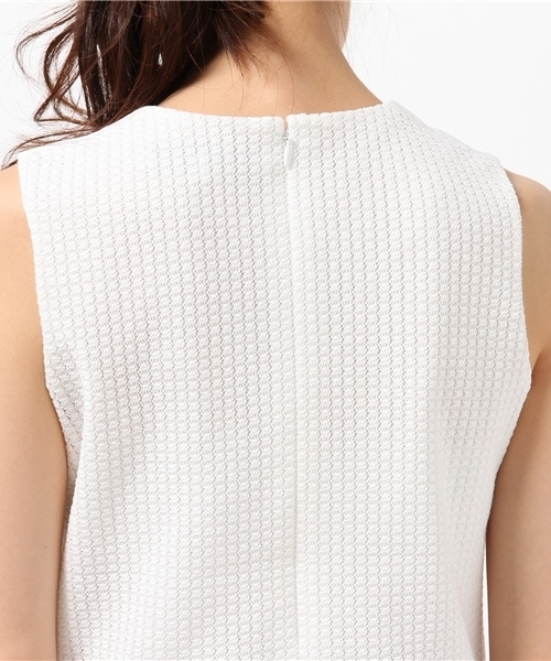 B:MING by BEAMS(ビーミングバイビームス)の「<InRed 6月号掲載>ビーミング by ビームス / レースペプラムブラウス(シャツ/ブラウス・レディース・ホワイト/ネイビー・MEDIUM/SMALL)」の8枚目の写真