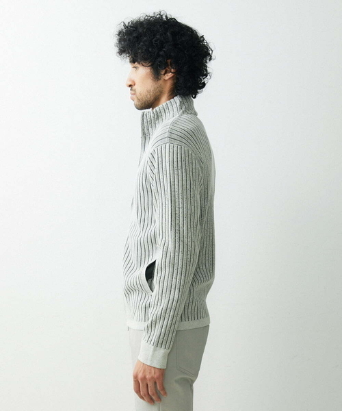 MICHEL KLEIN HOMME (ミッシェルクランオム)の「スタイリッシュカーディガン(カーディガン/ボレロ・メンズ・グレー/ネイビー・MEDIUM/X-LARGE/LARGE)」の8枚目の写真