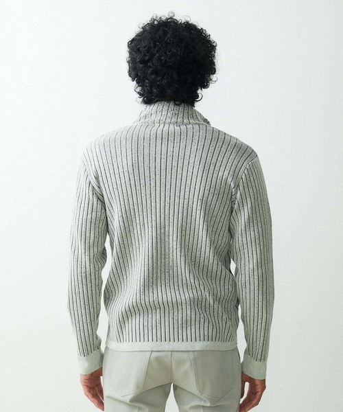 MICHEL KLEIN HOMME (ミッシェルクランオム)の「スタイリッシュカーディガン(カーディガン/ボレロ・メンズ・グレー/ネイビー・MEDIUM/X-LARGE/LARGE)」の9枚目の写真