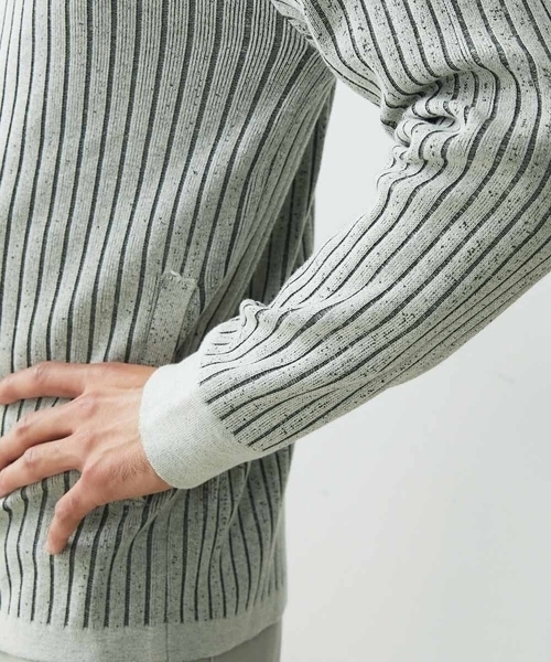MICHEL KLEIN HOMME (ミッシェルクランオム)の「スタイリッシュカーディガン(カーディガン/ボレロ・メンズ・グレー/ネイビー・MEDIUM/X-LARGE/LARGE)」の12枚目の写真