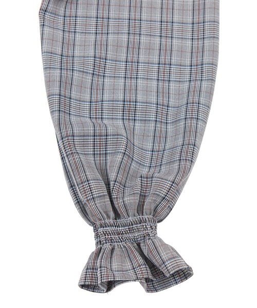 PUNYUS（プニュズ）の「シャーリングショートブラウス（シャツ/ブラウス・レディース・ピンク/グレー/ベージュ・1/2/3/4）」の18枚目の写真