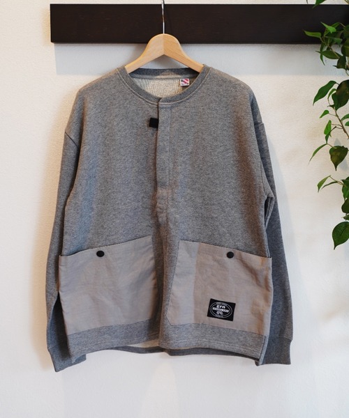 grn(ジーアールエヌ)の「【grn GENERAL LIFE/ジーアールエヌジェネラルライフ】DRAWING POCKET CARDIGAN ドローイングポケットカーディガン(カーディガン/ボレロ・メンズ・ブラック/グレー/インディゴブルー・L/M)」の3枚目の写真