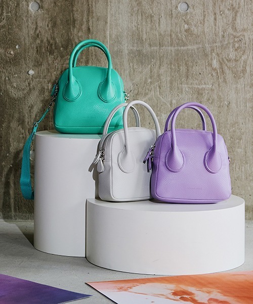 CONTROL FREAK（コントロールフリーク）の「CONTROL FREAK(コントロールフリーク)カラフルミニバッグ（ハンドバッグ・レディース・ラベンダー/ライトグレー/グリーン・FREE）」の2枚目の写真