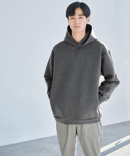 green label relaxing（グリーンレーベルリラクシング）の「リバーダンボール フーディー パーカー（パーカー・メンズ・ライトグレー/ライトブルー/ダークグレー・S/M/L/XL）」の3枚目の写真