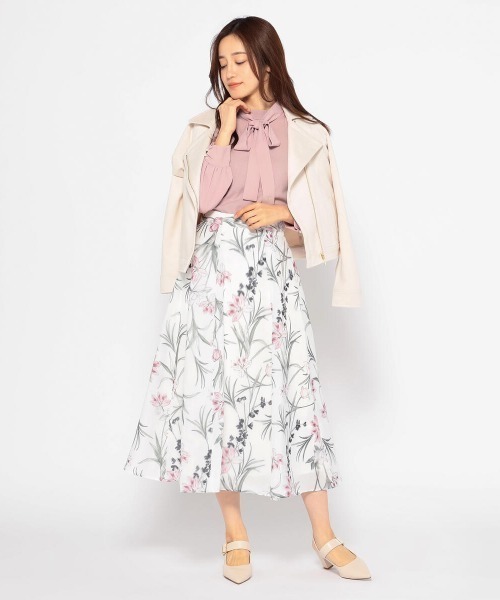 MISCH MASCH（ミッシュマッシュ）の「カットスエードライダース（ブルゾン・レディース・ライトグレー/ベージュ/ダークブラウン・MEDIUM）」の9枚目の写真