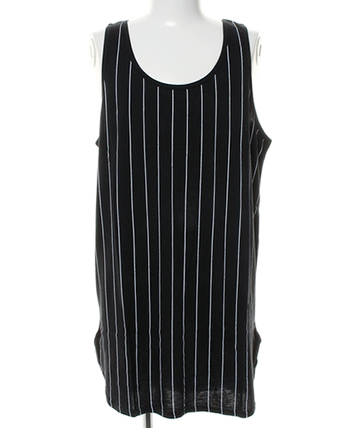 WEGO(ウィゴー)の「WEGO/パターンラウンドロングタンクトップ(タンクトップ・メンズ・その他2/ブラック系その他/ホワイト系その他/その他1・MEDIUM/LARGE)」の1枚目の写真