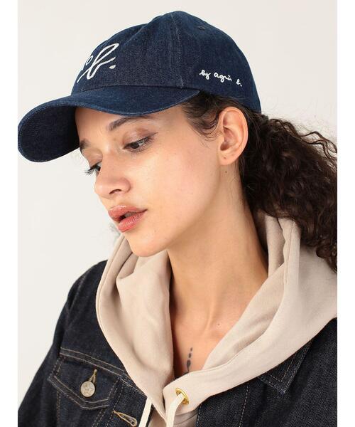 To b. by agnes b.（トゥービーバイアニエスベー）の「ロゴ刺繍 キャップ（キャップ・レディース・ネイビー・FREE）」の5枚目の写真