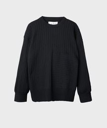city | RIB CREW NECK KNIT PO/リブクルーネックニットプルオーバー(ニット/セーター)