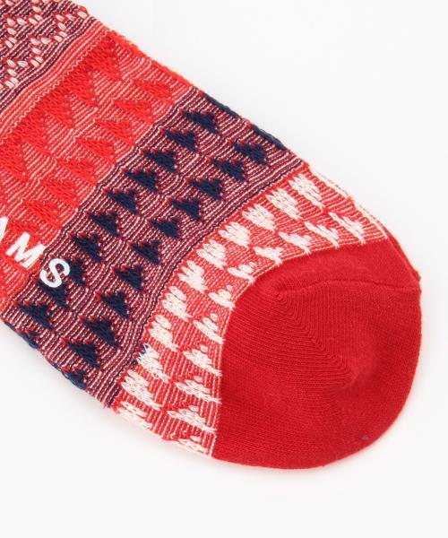 BEAMS（ビームス）の「BEAMS / ネイティブ ジャカード ソックス（ソックス/靴下・メンズ・ライトグレー/ブラック/レッド/ネイビー・ONE SIZE）」の16枚目の写真
