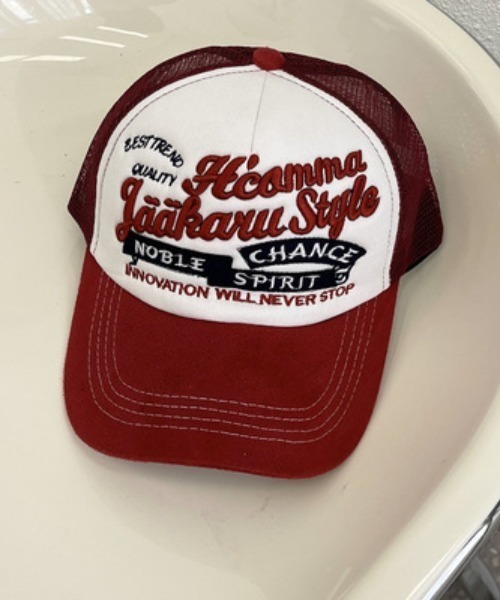 MGV（エムジーヴィー）の「レトロデザインメッシュキャップ（キャップ・メンズ・ブラック/レッド/ネイビー/ベージュ・FREE）」の4枚目の写真