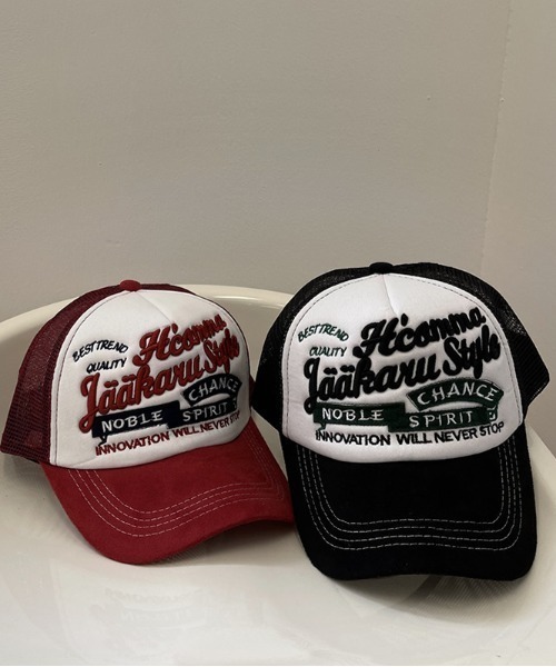 MGV（エムジーヴィー）の「レトロデザインメッシュキャップ（キャップ・メンズ・ブラック/レッド/ネイビー/ベージュ・FREE）」の5枚目の写真