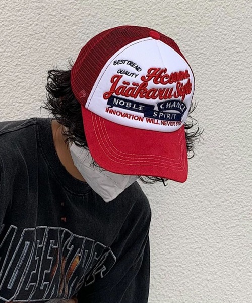 帽子 2000Archives AMARALYLIS MESH CAP Vintage Men Mesh Skull Cap Summer Cycling Sports Beanie Hat